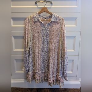 Free People floral tunic size S